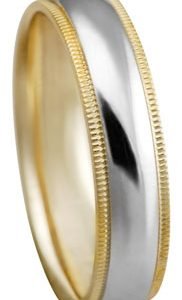 14KT Gold Wedding Band Milgrain – 5mm