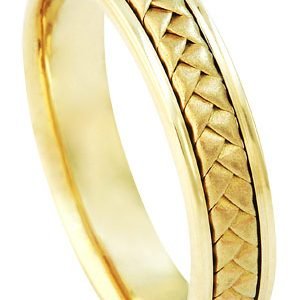 14KT Gold Handcrafted Band 5.5mm